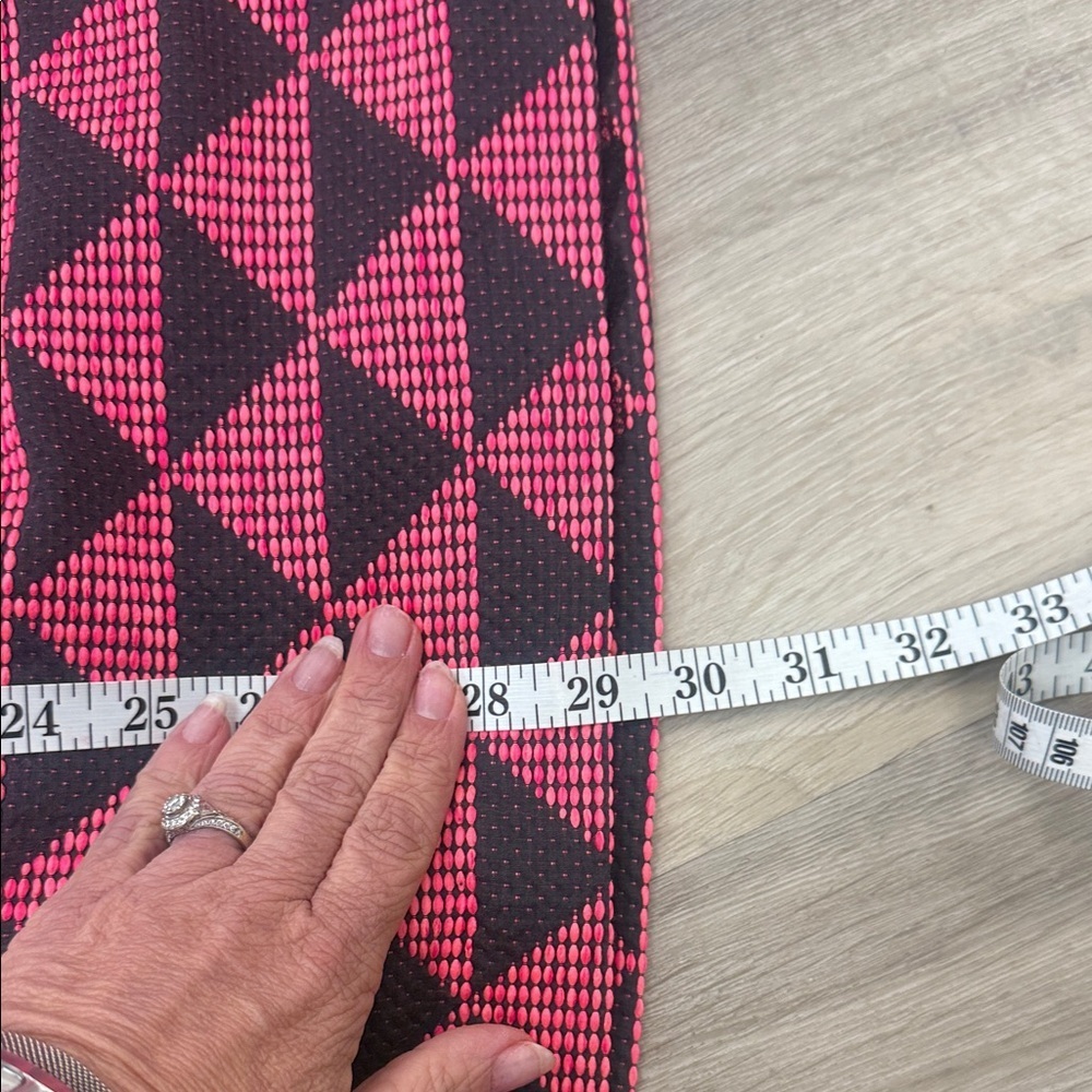 TRINA TURK Pink and Brown Geometric Strapless Dress - Picture 6 of 6